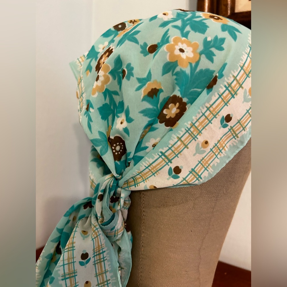 Mod Mary Quant original vintage neckerchief scarf headband groovy hippie London